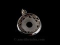 PA268 Pendentif Tibétain Argent Massif Lapis Lazuli