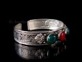 BRD292 Bracelet Tibétain Dragon Pierre
