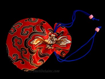 PochTib85 Petite Pochette Tibétaine pour Mala