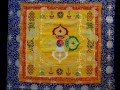 BB52 Bannière Tibétaine Dorje Signes Auspicieux du Bouddhisme