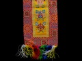 BB54 Bannière Tibétaine Signes Auspicieux du Bouddhisme