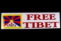 DDD14 Sticker Tibétain FREE TIBET Drapeau du Tibet