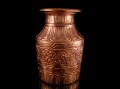 DDD15 Vase Tibétain Cuivre Signes Auspicieux
