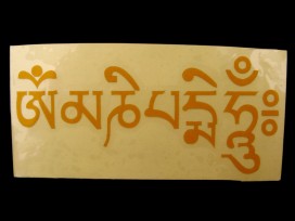 DDD47 Sticker Mantra Tibétain Om Mani Padme Hum