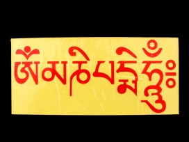 DDD56 Sticker Mantra Tibétain Om Mani Padme Hum