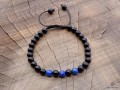 BrMala285 Bracelet Onyx Lapis Lazuli