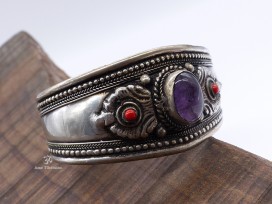 BRD256 Bracelet Tibétain Pierre