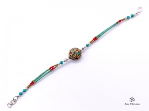 BRD325 Bracelet Tibétain 21 cm