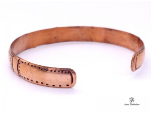BRD389 Bracelet Tibétain Cuivre Om