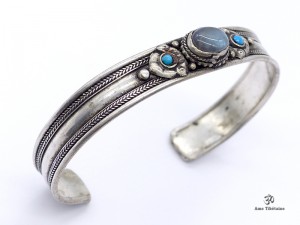 BRD254 Bracelet Tibétain Onyx