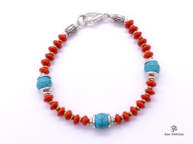 BRD337 Bracelet Tibétain 18 cm