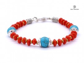 BRD337 Bracelet Tibétain 18 cm
