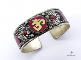 BRD359 Bracelet Tibétain Om