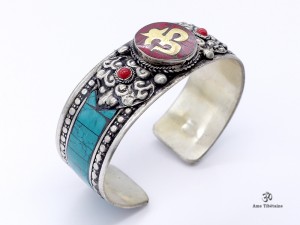 BRD361 Bracelet Tibétain Om
