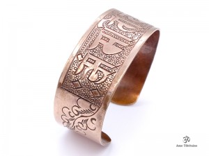 BRD416 Bracelet Tibétain Cuivre Mantra