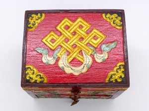 CTT46. Coffret Traditionnel Tibétain Chhepu Double Dorje Vajra