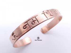 BRD390 Bracelet Tibétain Cuivre Om Namah Shivaya