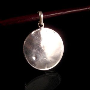 PA135 Pendentif Argent Massif Om Tibétain Lapis Lazuli – Image 4