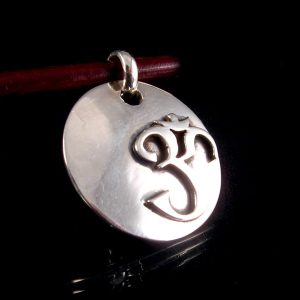 PA163 Pendentif Argent Massif Om – Image 3