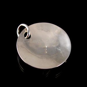 PA164 Pendentif Argent Massif Fleur de Lotus – Image 5