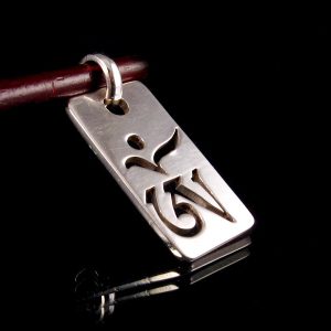 PA168 Pendentif Argent Massif Om – Image 3