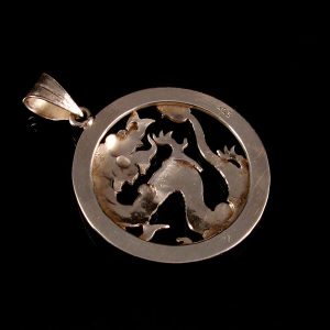 PA181 Pendentif Tibétain Argent Massif Dragon – Image 8