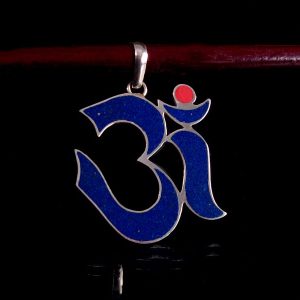 PA191 Pendentif Tibétain Argent Massif Om – Image 3