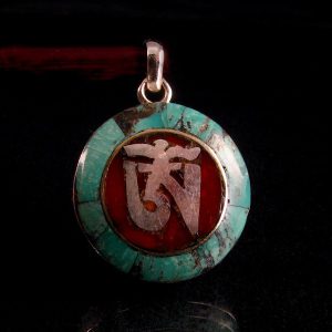 PA193 Pendentif Argent Massif Om Tibétain – Image 4