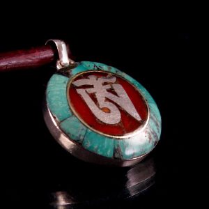 PA193 Pendentif Argent Massif Om Tibétain – Image 5