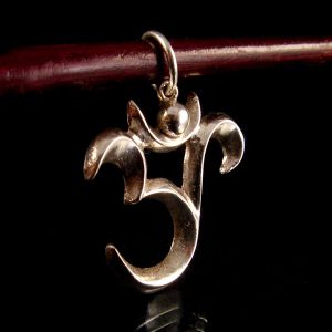 PA194 Pendentif Argent Massif Om Sanskrit – Image 4