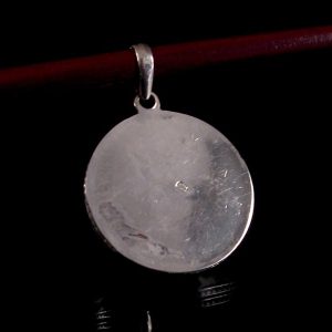 PA231 Pendentif Argent Massif Om Tibétain Lapis Lazuli – Image 4