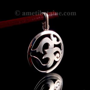 PA263 Pendentif Argent Massif Om Sanskrit – Image 3