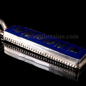 PA300 Pendentif Argent Massif Mantra Om Mani Padme Hum Lapis Lazuli – Image 4
