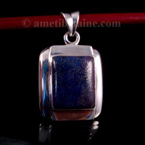PA317 Pendentif Tibétain Argent Massif Lapis Lazuli – Image 4