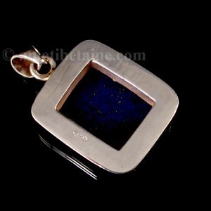 PA317 Pendentif Tibétain Argent Massif Lapis Lazuli – Image 8