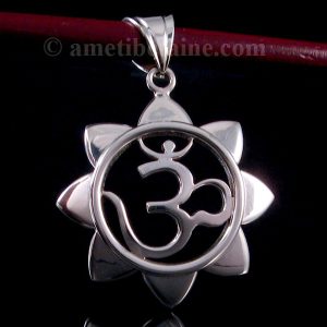 PA337 Pendentif Argent Massif Om – Image 3