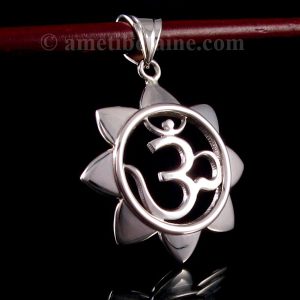 PA337 Pendentif Argent Massif Om – Image 4