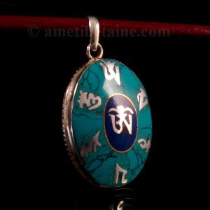 PA339 Pendentif Argent Massif Mantra Om – Image 2
