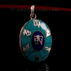 PA339 Pendentif Argent Massif Mantra Om – Image 3