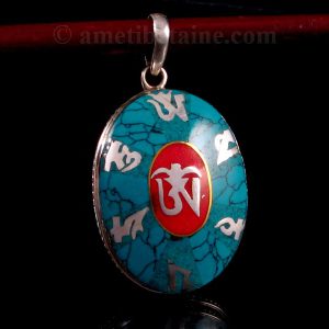 PA342 Pendentif Argent Massif Mantra Om – Image 2