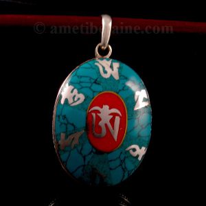 PA342 Pendentif Argent Massif Mantra Om – Image 3