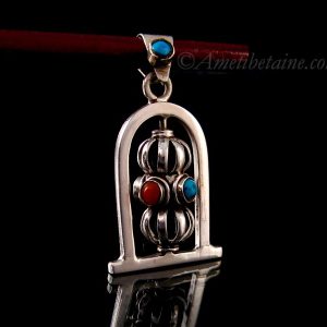 PA346 Pendentif Argent Massif Dorje Vajra – Image 3