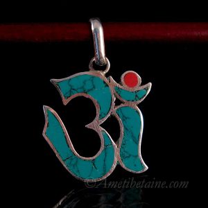 PA351 Pendentif Argent Massif Om – Image 2