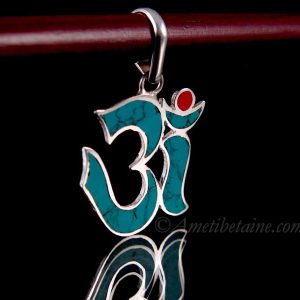 PA351 Pendentif Argent Massif Om – Image 3