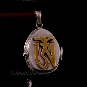 PA359 Pendentif Argent Massif Ghau Om – Image 5