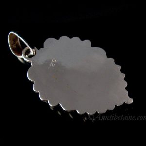 PA365 Pendentif Tibétain Argent Massif Turquoise – Image 7