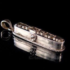 PA388 Pendentif Argent Massif Ghau Mantra Tibétain – Image 7