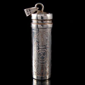 PA392 Pendentif Argent Massif Ghau Om Roue de la Loi – Image 6