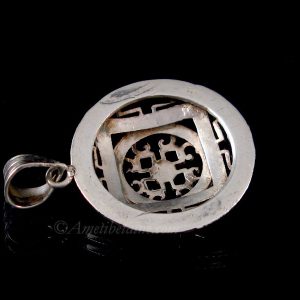 PA395 Pendentif Argent Massif Mandala Corail – Image 8