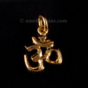 POr01 Petit Pendentif Or 18 Carats Om – Image 2